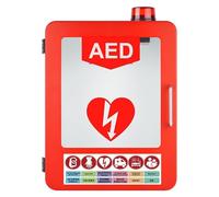 Armadio a parete for defibrillatore DAE con sistema di luce e allarme, armadietto di pronto soccorso, posizione della partizione regolabile