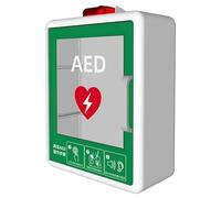 Armadio a parete for defibrillatore DAE con sistema di luce e allarme, armadietto di pronto soccorso, posizione della partizione regolabile