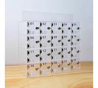 Armadio acrilico di stoccaggio del telefono, Governo sicuro fissato al muro per la gestione del telefono cellulare dell'aula