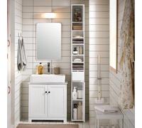 Armadio alto da bagno, mobile da bagno bianco dimensioni L20 x P20 x H180cm, accessori da bagno estivi, organizer da bagno Noi prendiamo parte alle procedure OSS. Tutte le fatture vengono emesse autom