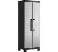 Armadio alto in plastica Keter Detroit Grigio chiaro 182x65x45 cm Grigio chiaro