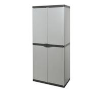 Armadio Modulare in Resina a 4 Ripiani e 2 Ante Mongardi 68X39,5X168CM - 7811C04