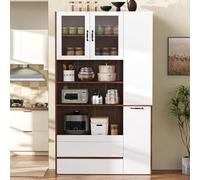 Armadio alto multifunzionale da 200 cm, credenza moderna