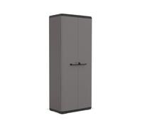 Armadio Alto Più Realizzato in plastica Colore Grigio 68 x 39 x 166 centimetri