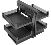 Armadio angolare cieco estraibile, organizer estensibile con 4 cestelli, scaffale portaoggetti da cucina per casa (700 mm)