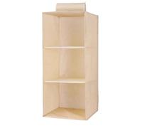 Armadio appeso borsa portaoggetti interstrato cassetto tipo vestiti organizzatore ripiani pieghevoli armadio per Camera da Letto(Beige 3-layer)