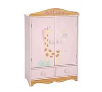 ARIAS - Armadio in legno della collezione Nature. Include un set di cinque grucce e due cassetti. Dimensioni: 40 x 20,50 x 61 cm. Giocattolo Bambini +3 anni (ARI21581)