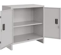 ARMADIO ARMADIETTO BASSO METALLO MINI 100X40 CM CON PIANO ALTEZZA 80 CM UFFICIO