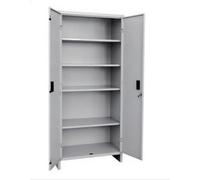 ARMADIO ARMADIETTO METALLO VERNICIATO 2 ANTE L60xP40xH180 TUTTIPIANI ALTO GRIGIO