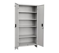 Pratiko Armadio da Esterno Armadietto 2 Ante 5 Ripiani in Acciaio cm 80x40x179 h - 041K08