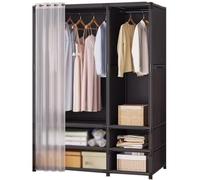 Armadio armadio telaio in ferro con cassetti - design salvaspazio autoportante per cappotti e stoccaggio