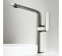 Armadio Bagno Lavabo Rubinetto Acqua Calda e Fredda In Ottone Spazzolato [Modello Sublime]