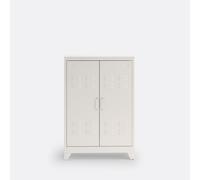 Armadio basso 2 ante in metallo acciaio, Hiba Beige TU