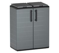 ARMADIO BASSO A SCOMPARTI PER RACCOLTA DIFFERENZIATA cm 68 x 37 x H.84 (l x p x