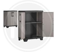 MAURER Armadio Basso Linear Sistema, Mobile in Polipropilene, 68x39x90 cm, con 1 Ripiano Regolabile, da Assemblare, Modello 900152