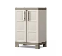 Keter Armadio Basso Excellence, 2 Ripiani Regolabili, Beige/Tortora, 65x45x97 H Cm