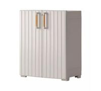 Keter armadietto portaoggetti basso groove beige e sabbia