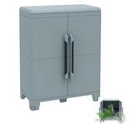 ARMADIO BASSO PER ESTERNO TERRY TRANSFORMING 2 SPORTELLI 78X43X101H TUTTOPIANI