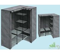 ARMADIO CABINA ANGOLARE GUARDAROBA TESSUTO TNT 131X88X46CM PORTAGRUCCE RIPIANI