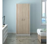 Armadio cameretta due ante in legno colore olmo Armadi per camera da letto