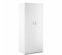 Armadio cameretta Sarmog 2 ante in legno altezza 182 cm Armadi guardaroba bianco