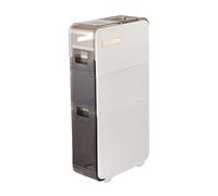 Armadio compatto per bagno con guide trasparenti e ruote strette con WC sottile 2/3 Drawer nizer per piccoli spazi e unità torre di risparmio spaziale