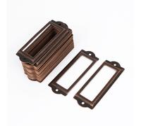 Armadio con cassetti 83mmx30mm stile antico telaio supporto etichetta 50pz