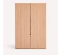 Armadio con ripiani per cabina armadio modulare, impiallacciato rovere, EVORIA Beige TU