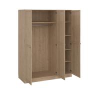 Armadio CORSICO a 3 ante battenti, in laminato. LAP 147x200,1x61,6 cm