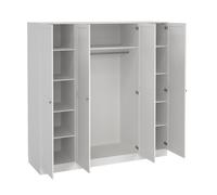 Armadio CORSICO a 4 ante battenti in laminato. LAP 195,5x200,1x61,6 cm