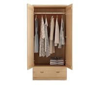 Armadio corto in legno con 1 cassetto, design moderno minimalista, armadio a pavimento basso incompiuto per camera da letto, 180 x 80 x 50 cm