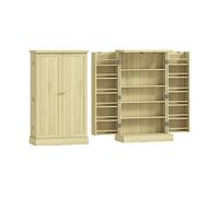 ARMADIO CUCINA HOMCOM IT83A-096V80ND - in MDF legno naturale con 2 porte e 5 ripiani
