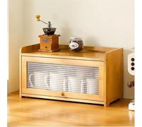 Armadio Da Banco Per La Dispensa Della Cucina, Scaffale Indipendente Di Stoccaggio, Per Le Ciotole Spezie Piatti(Natural wood)