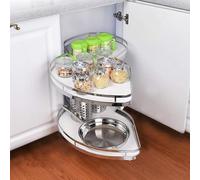 Armadio da cucina estensibile con lavello integrato ad angolo cieco e rubinetto rimovibile, adatto per armadi da 900 mm, ideale per dispensa cucina e bagno.