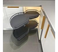 Armadio da cucina estraibile ad angolo cieco a 2 strati vassoio oscillante Soft Close retrattile armadio da cucina organizer per armadio da cucina aperto a sinistra rotante angolo sinistro/destro