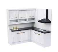 Armadio da cucina Figura Modello Realistico Vintage Scena di Vita Dollhouses Fingere Arredi Gioco Per Cucina Accessori Mobili In Miniatura