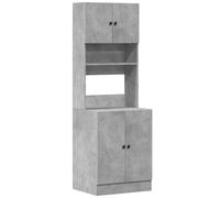 vidaXL Mobile da cucina con ante e cassetti, armadio alto per cucina, ristorante, hotel, mobili da cucina, moderno, materiale in legno grigio cemento