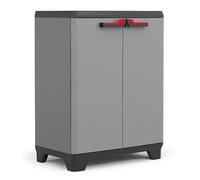 Armadio da Esterno 1 Ripiano 68x39x90H cm in Plastica Keter Stilo Basso Grigio