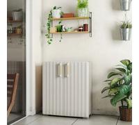 Keter armadietto portaoggetti basso groove beige e sabbia