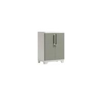 Armadio da esterno basso Linear Wood in plastica 1 ripiano P 15 kg 90x68x39 cm Wood