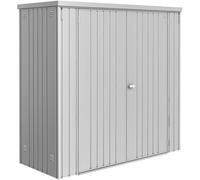 Armadio da esterno Biohort 191x83x183 cm argento Argento-metallizzato