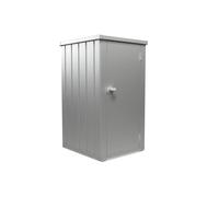 Armadio da esterno Biohort Julia taglia L argento metallizzato Argento-metallizzato