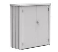 Armadio da Esterno in Metallo ROMEO Biohort M Argento Metal