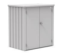 Armadio da esterno Biohort Romeo 140x132x87 cm argento Argento metallico