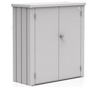 Armadio da Esterno in Metallo ROMEO Biohort M Argento Metal