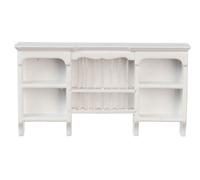 Armadio Da Muro Bianco In Legno Con Porta Piatti Mobili Da Cucina 1:12