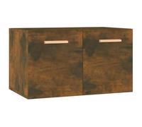 Armadio da parete, 60 x 36,5 x 35 cm, Kouřový Dub 2 scomparti | Legno di ingegneria, 2 scomparti, lettore multimediale, riviste, fissaggio a parete, manuale di montaggio incluso