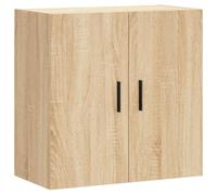 Armadio da parete in legno d'ingegneria Dub Sonoma 60 x 31 x 60 cm | Salvaspazio da parete, vassoio decorativo, legno resistente stabile, finitura sonoma, fissaggio a parete richiesto