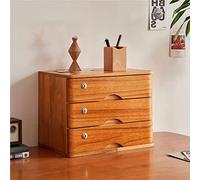 Armadio da tavolo in legno massello 3 cassetti nizer per ufficio domestico Scatola di immagazzinaggio A4 Scrivania in legno nizer Elegante Desktop Nizer Durevole Soluzione di archiviazione da tavolo