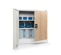 Armadio da Ufficio Archivio Armadietto Officina Metallo 92,5 cm x 90 cm x 40 cm